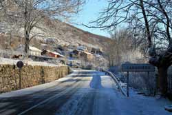 primeras nieves sobre Cabornera