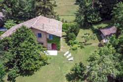 Vista aérea de la casa